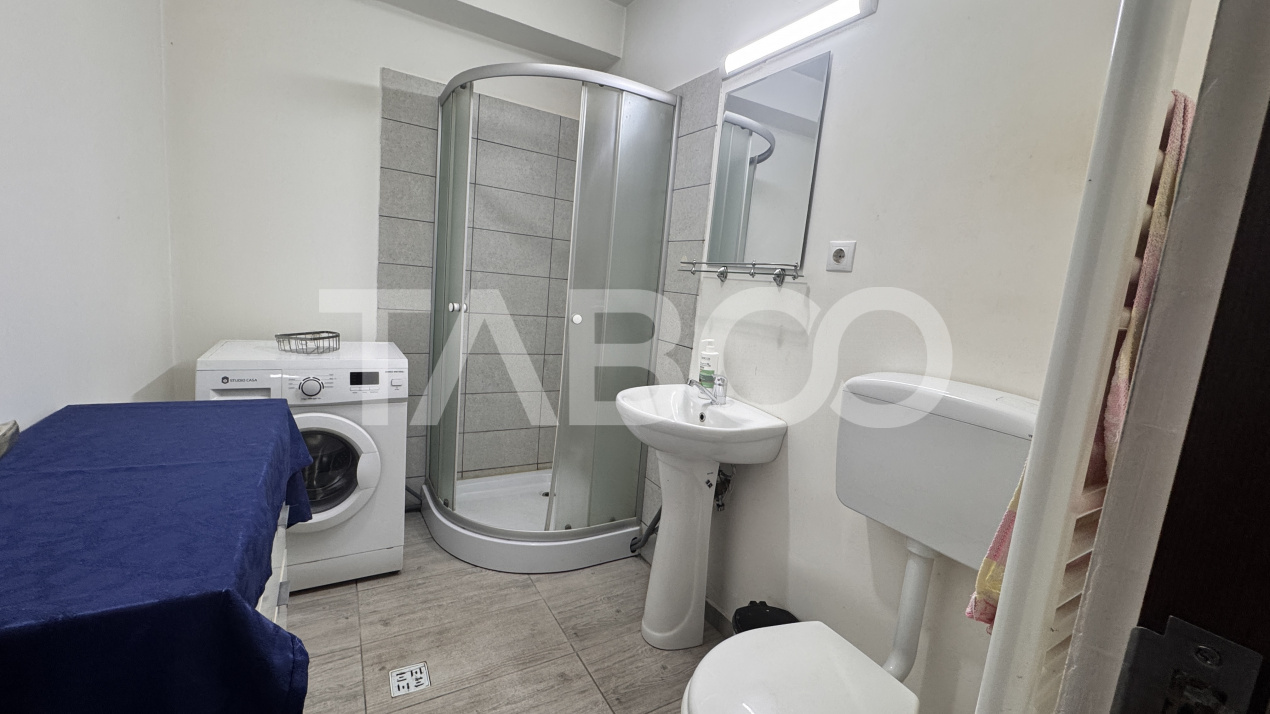 Apartament cu 2 camere mobilat utilat 36 mpu Terezian Sibiu