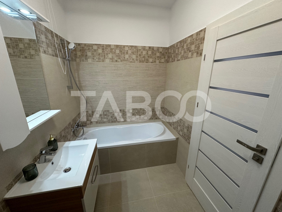 Apartament cu 2 camere modern mobilat utilat 57mp Valleta Park Sibiu