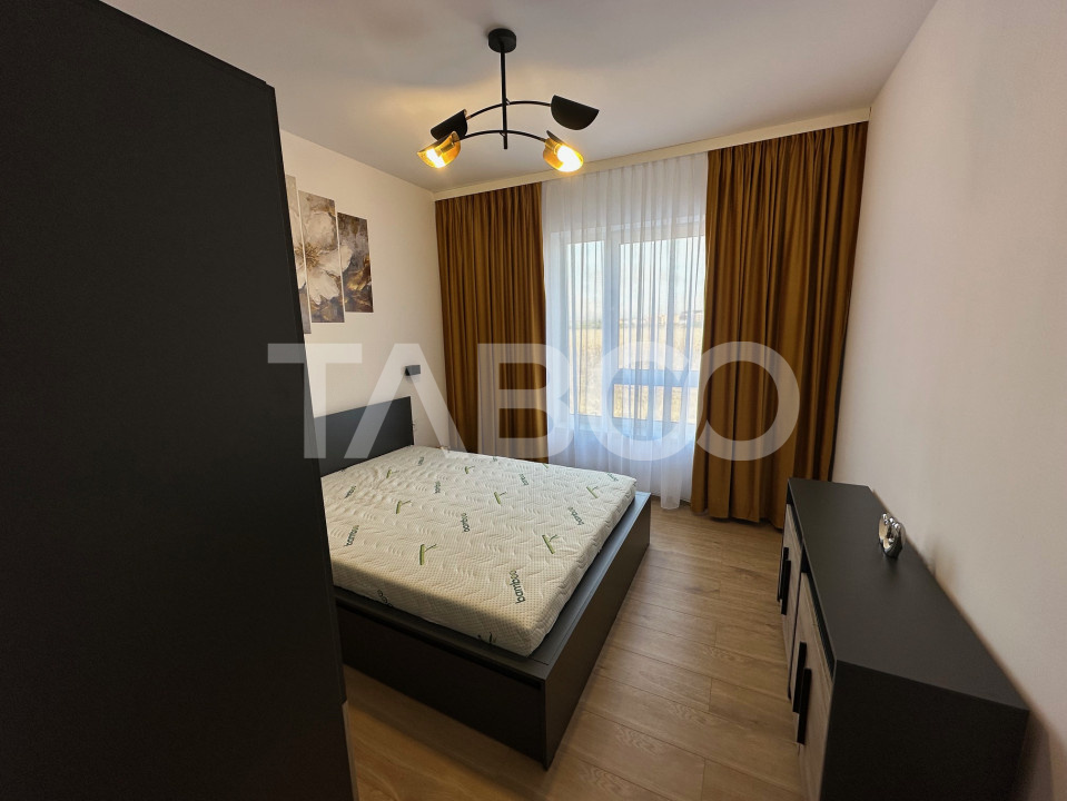 Apartament cu 2 camere modern mobilat utilat 57mp Valleta Park Sibiu