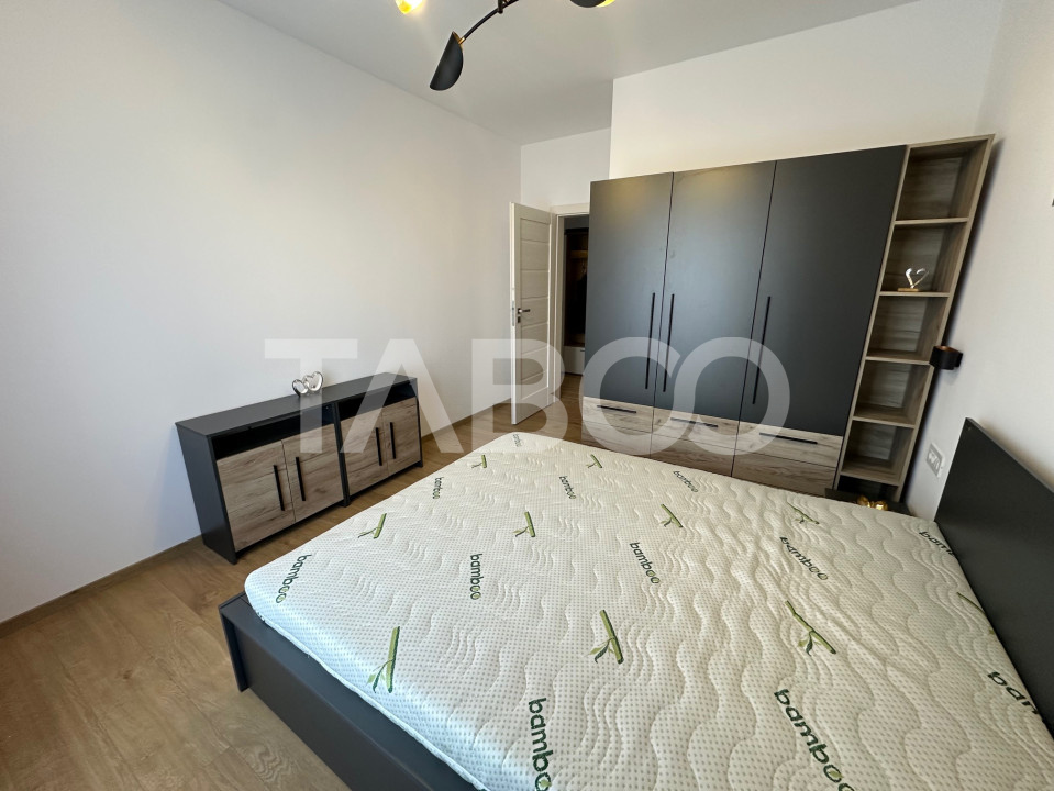 Apartament cu 2 camere modern mobilat utilat 57mp Valleta Park Sibiu