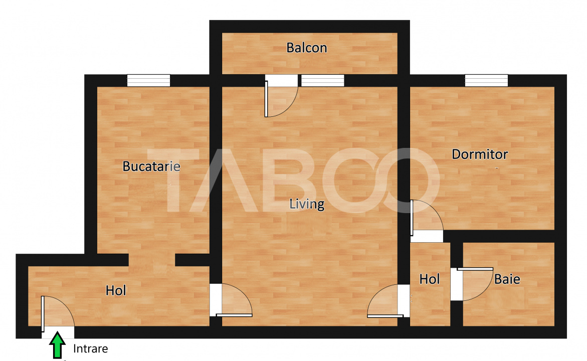 Apartament cu 2 camere semidecomandate la etajul 3 strada Plugarilor