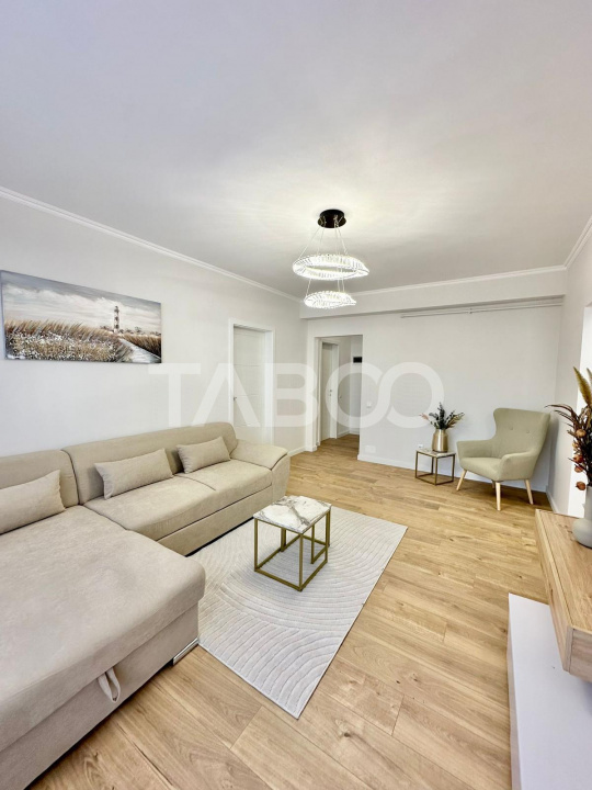 Apartament cu 2 camere ultrafinisat de vanzare situat in Floresti