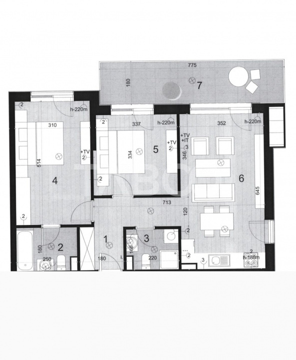 Apartament cu 3 camere la cheie in bloc nou cu parcare inclusa
