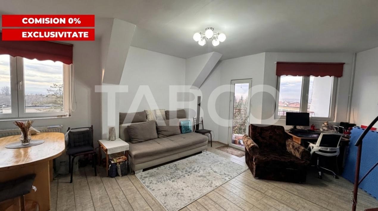 Apartament cu 3 camere mobilat utilat 65mp COMISION 0% Valea Aurie in Sibiu - Calea Poplacii