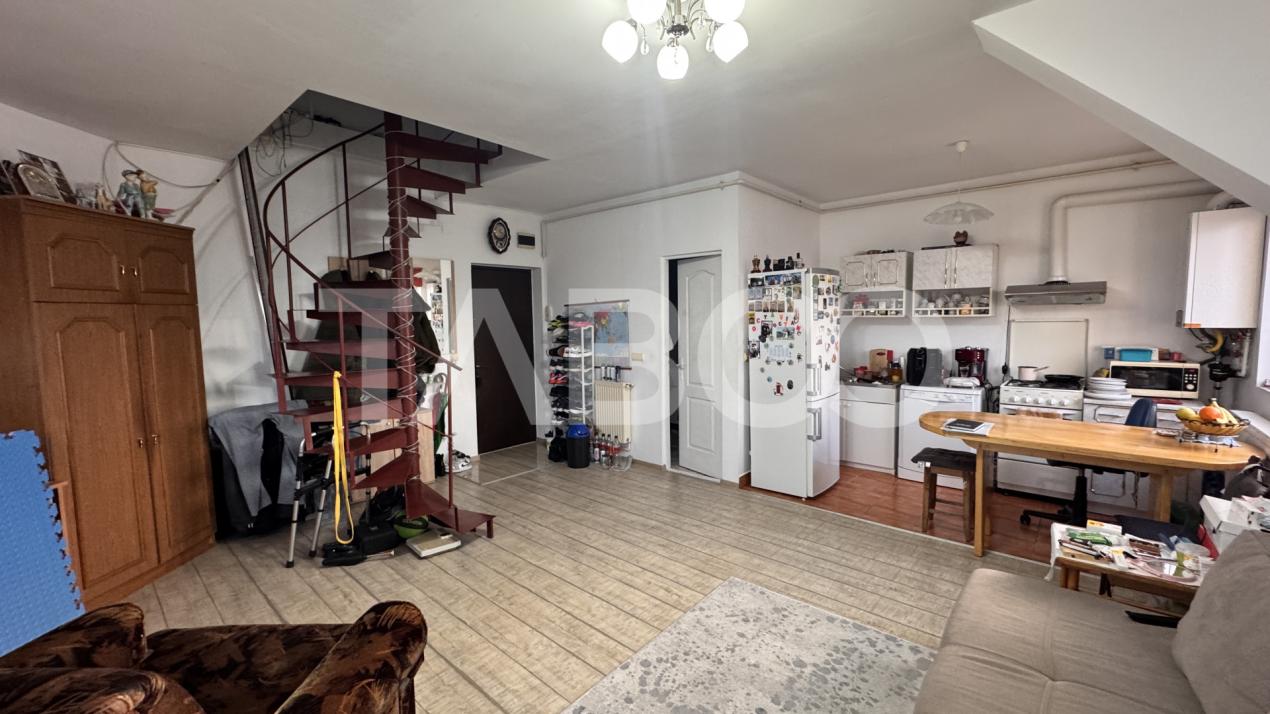 Apartament cu 3 camere mobilat utilat 65mpu balcon Valea Aurie Sibiu