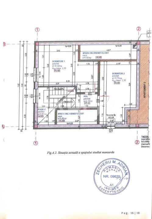 Apartament cu 3 camere pe 2 nivele zona Centrala Piata Abator 