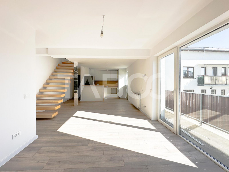 Apartament cu 4 camere 105 mp pe 2 nivele in vila noua cu parcare