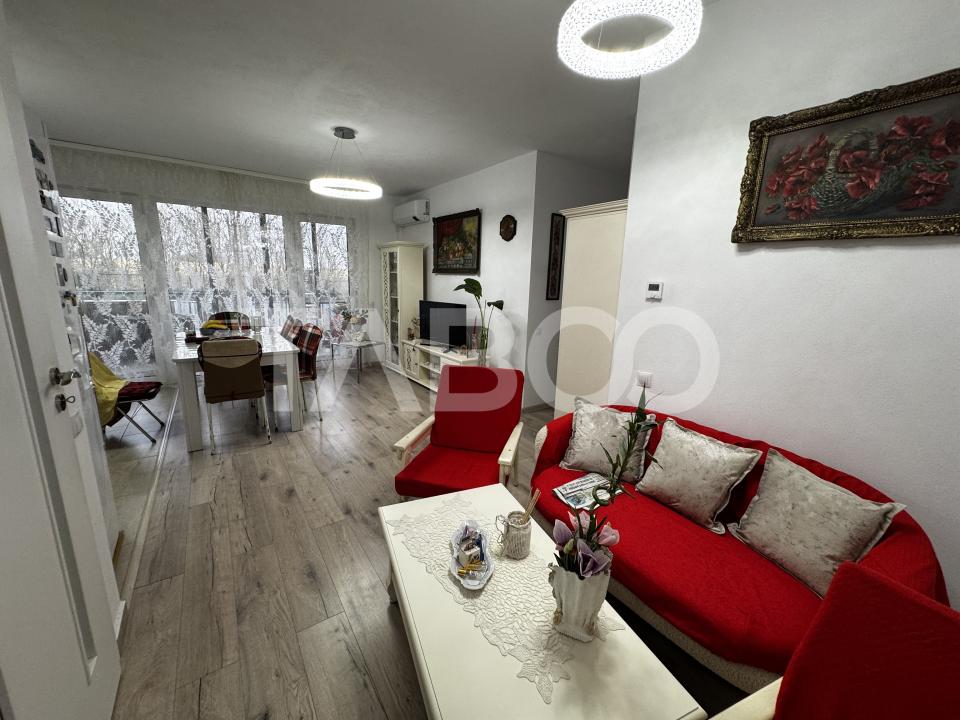 Apartament cu gradina 63 mp 3 camere 2 parcari si boxa Turnisor Sibiu