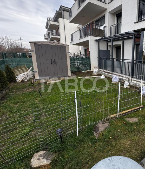 Apartament cu gradina de 63 mp 3 camere 2 parcari boxa Turnisor Sibiu