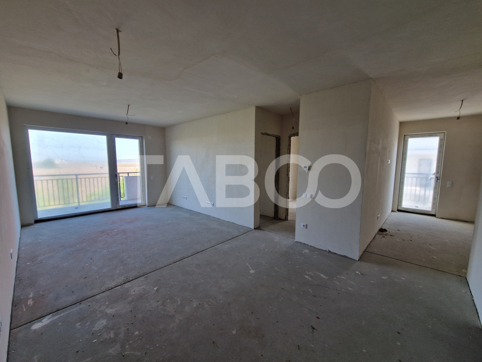 Apartament cu orientare SV 70 mpu 3 camere 2 bai bloc cu lift Turnisor in Sibiu - Afinelor