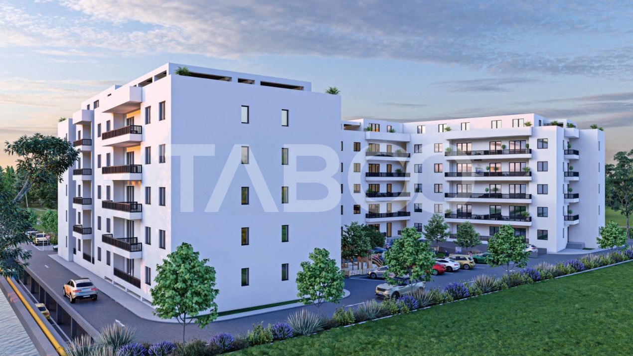 Apartament de 64 mpu cu 2 camere decomandate si 2 balcoane in SIBIU