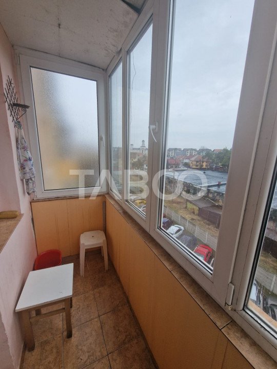 Apartament de inchiriat 2 camere 43mpu mobilat cu balcon Rahovei Sibiu