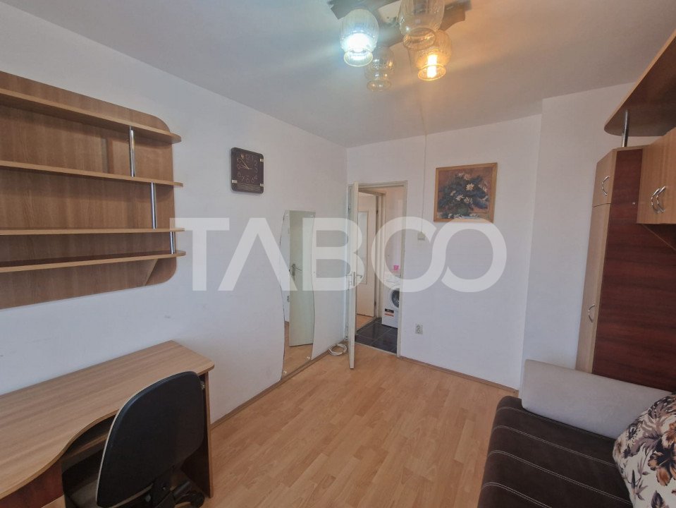 Apartament de inchiriat 2 camere 43mpu mobilat cu balcon Rahovei Sibiu