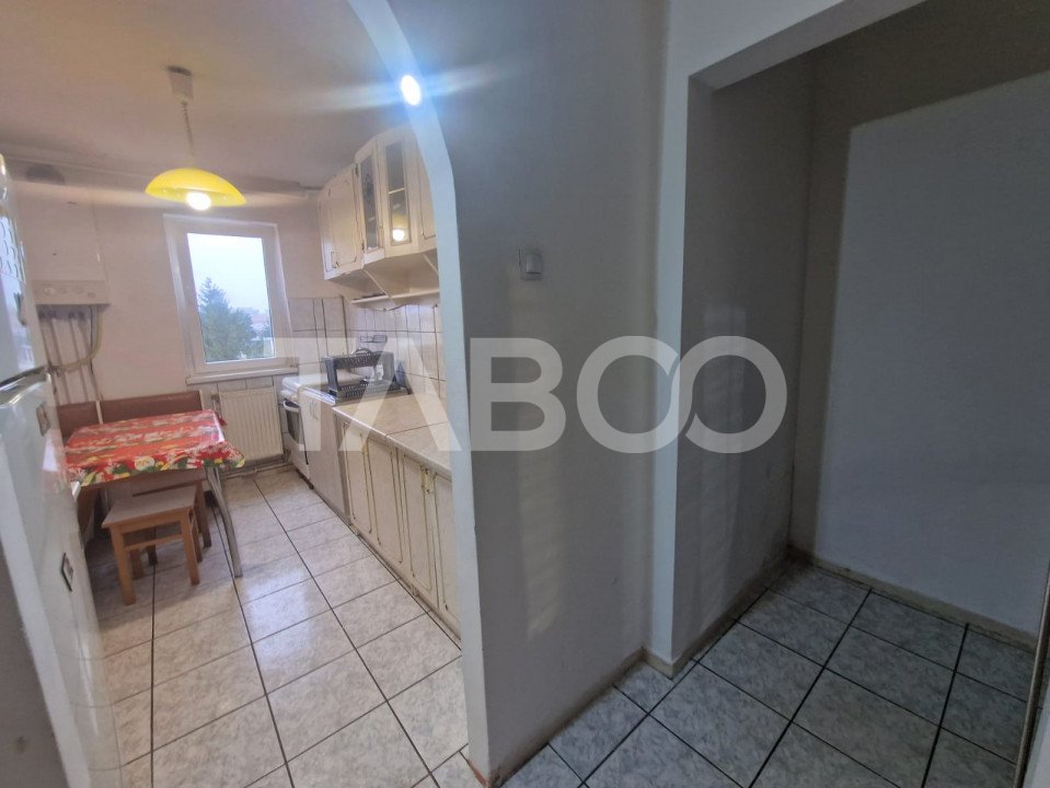 Apartament de inchiriat 2 camere 43mpu mobilat cu balcon Rahovei Sibiu