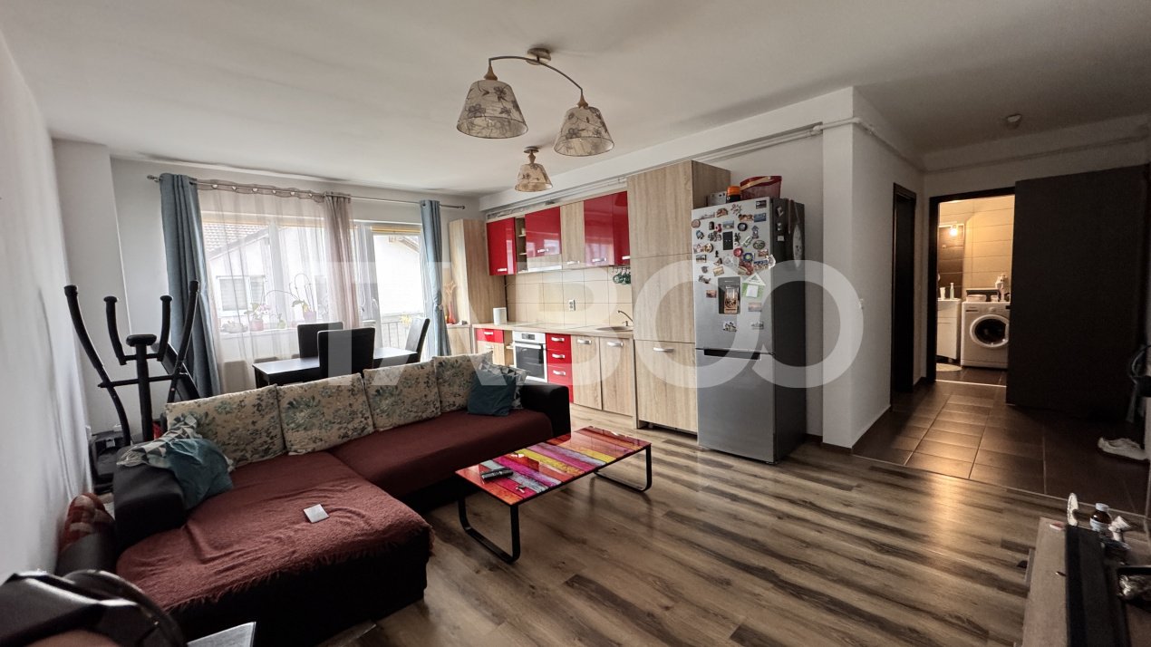 Apartament de inchiriat 2 camere 50mp mobilat utilat balcon Alma Sibiu