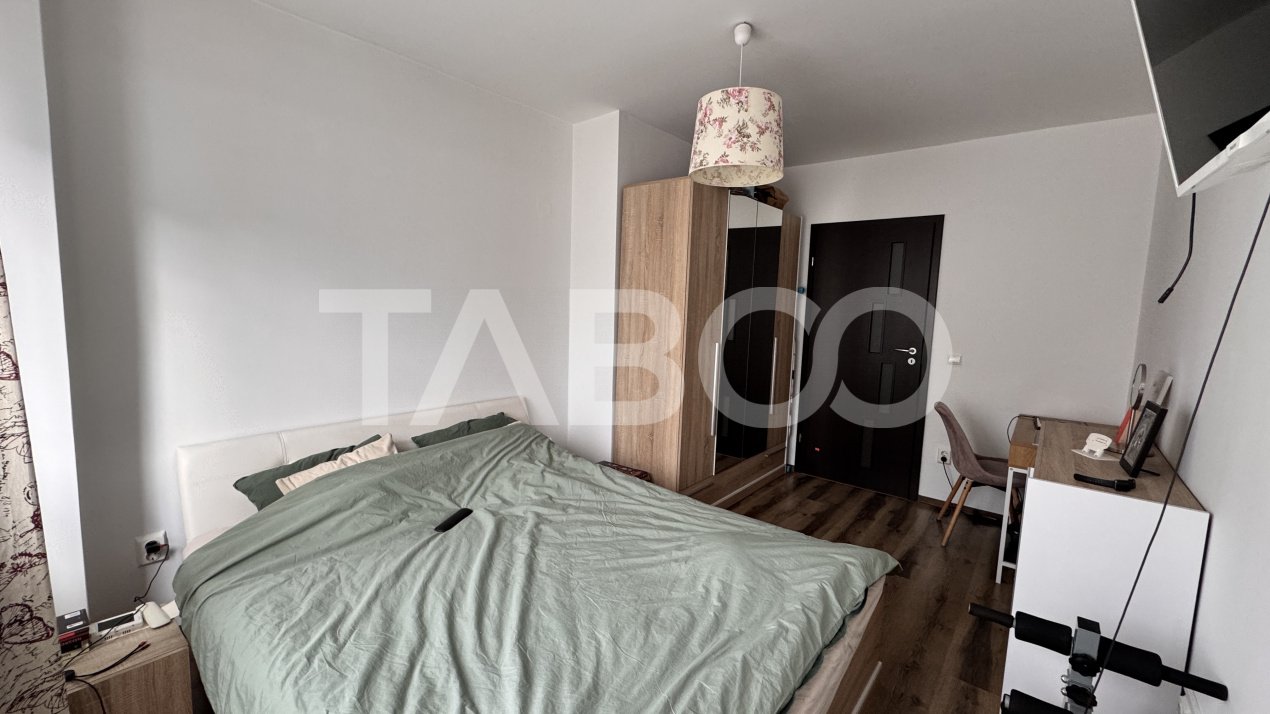 Apartament de inchiriat 2 camere 50mp mobilat utilat balcon Alma Sibiu