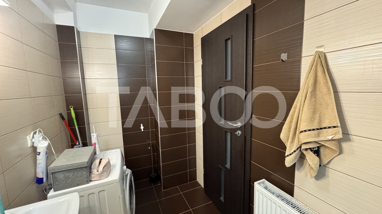 Apartament de inchiriat 2 camere 50mp mobilat utilat balcon Alma Sibiu