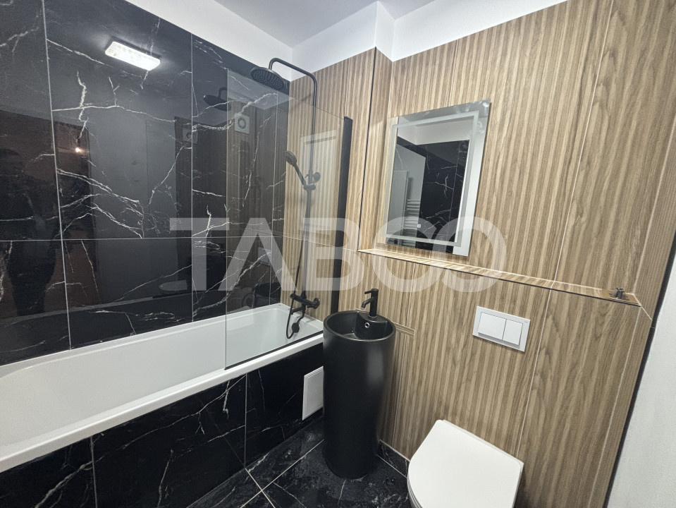 Apartament de inchiriat 2 camere 60 mpu balcon mobilat utilat Sibiu