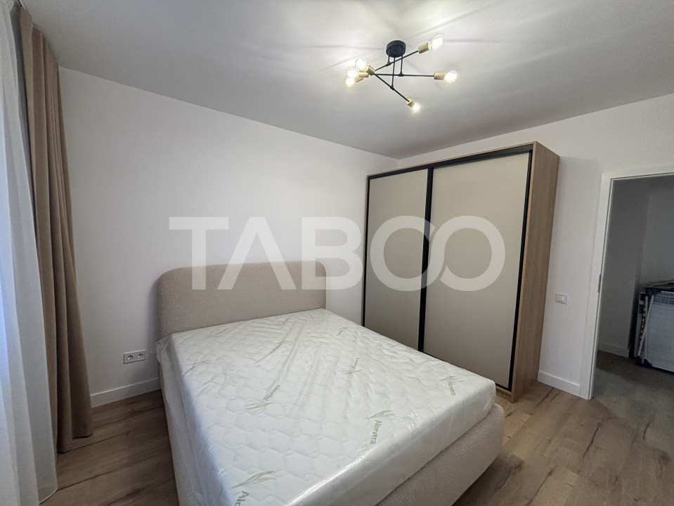 Apartament de inchiriat 2 camere 60 mpu balcon mobilat utilat Sibiu