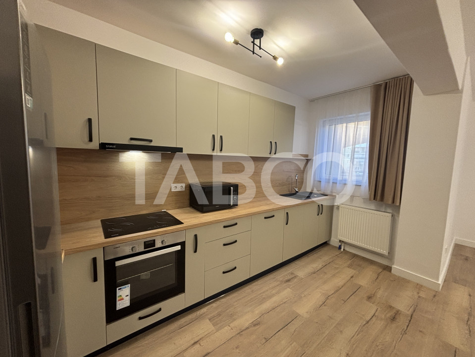 Apartament de inchiriat 2 camere 60 mpu balcon mobilat utilat Sibiu
