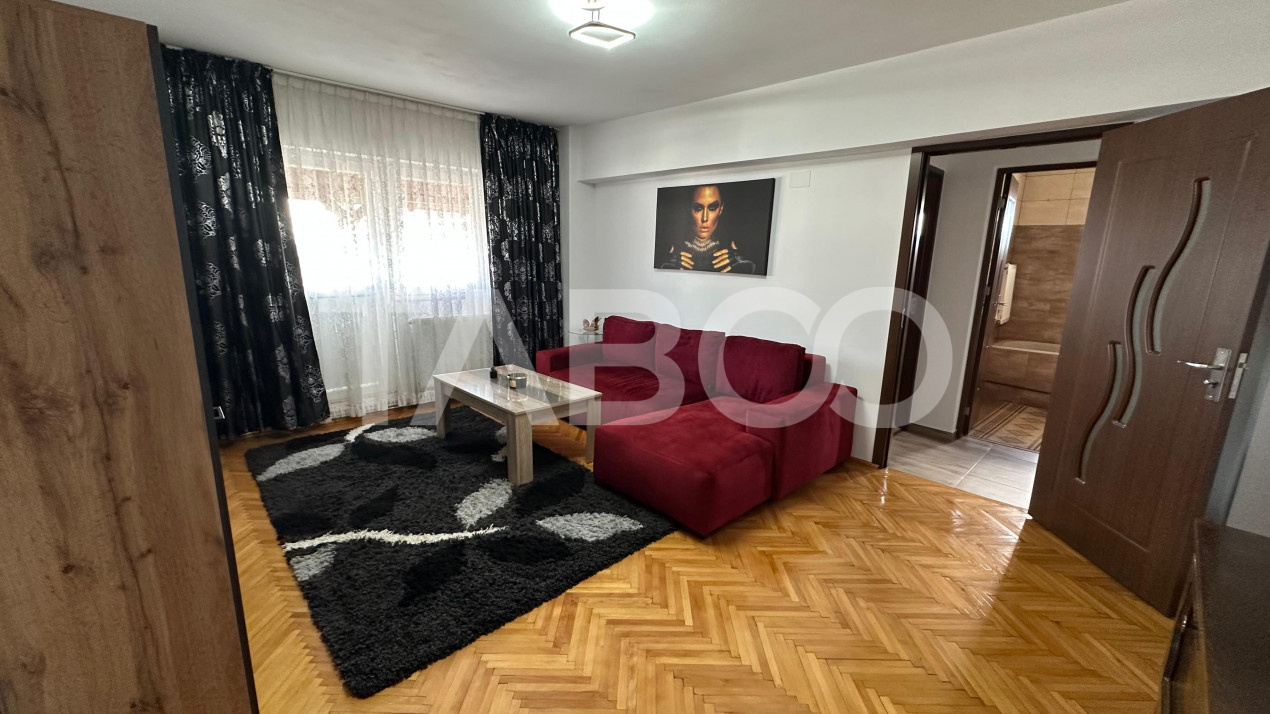 Apartament de inchiriat 2 camere zona Turnisor Sibiu 70 mpu si balcon 