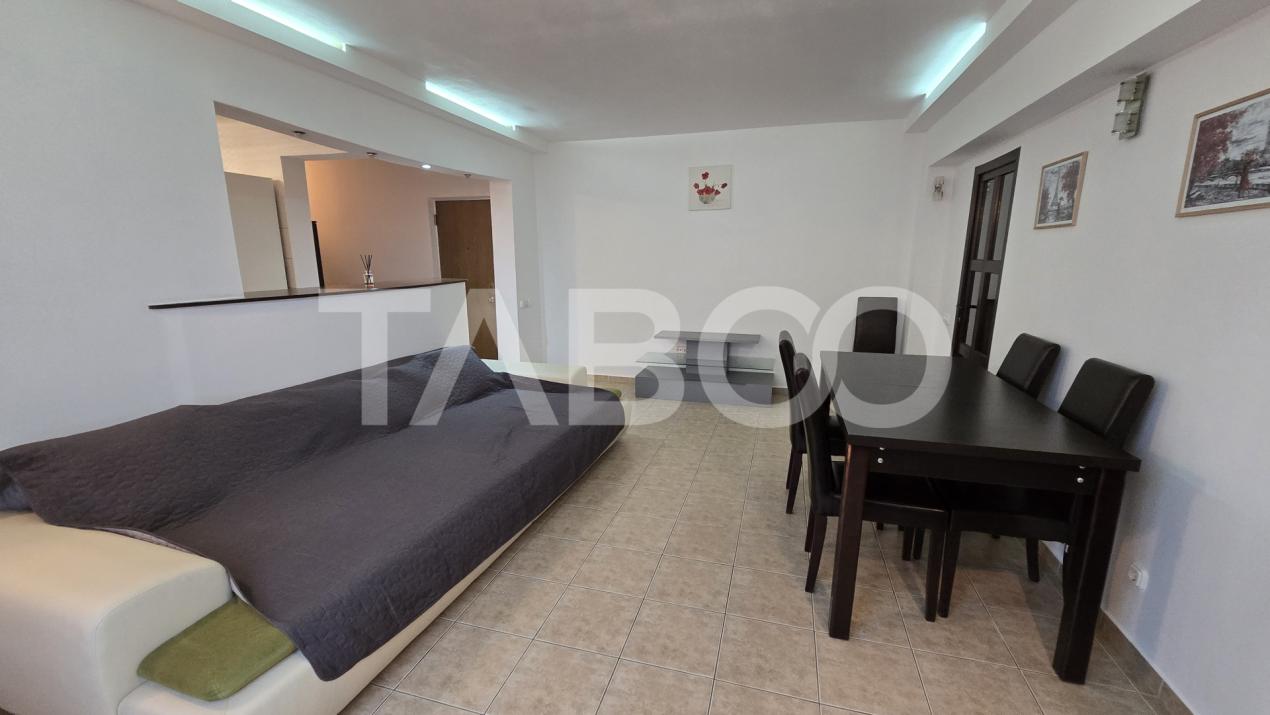 Apartament de inchiriat 3 camere mobilat utilat bloc cu lift Turnisor