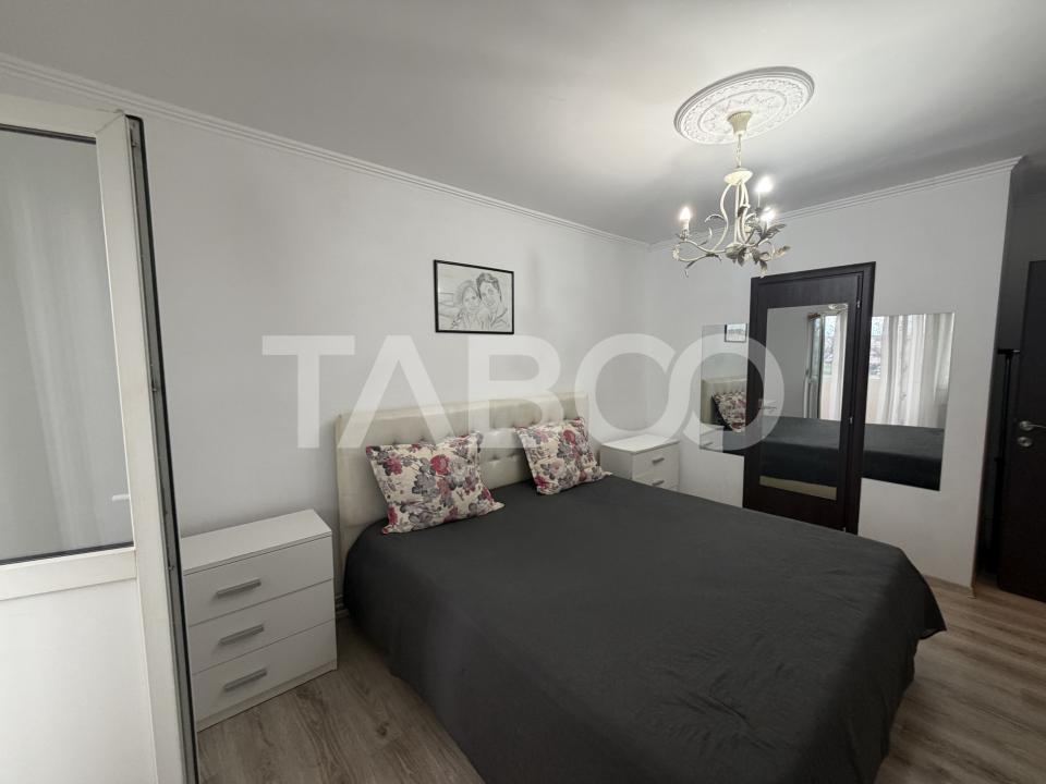 Apartament de inchiriat 4 camere 2 bai 2 balcoane mobilat si utilat