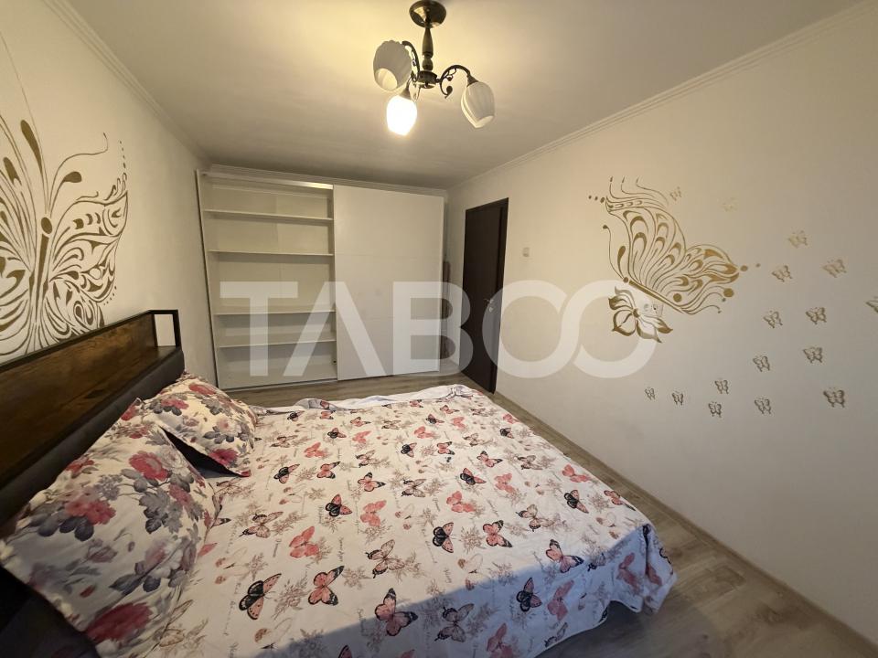 Apartament de inchiriat 4 camere 2 bai 2 balcoane mobilat si utilat