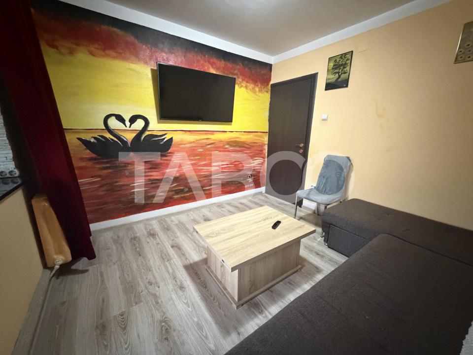 Apartament de inchiriat 4 camere 2 bai 2 balcoane mobilat si utilat