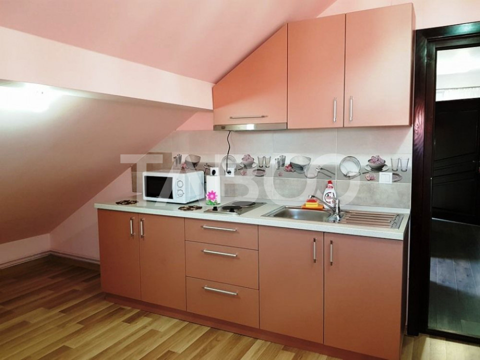 Apartament de inchiriat  56 mpu 2 camere mansarda in vila Selimbar