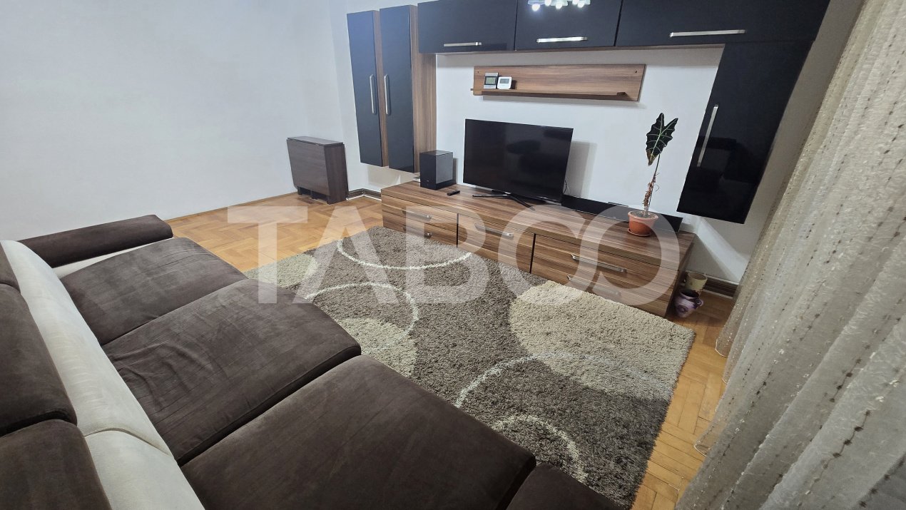 Apartament de inchiriat Central 3 camere 2 bai balcon mobilat utilat