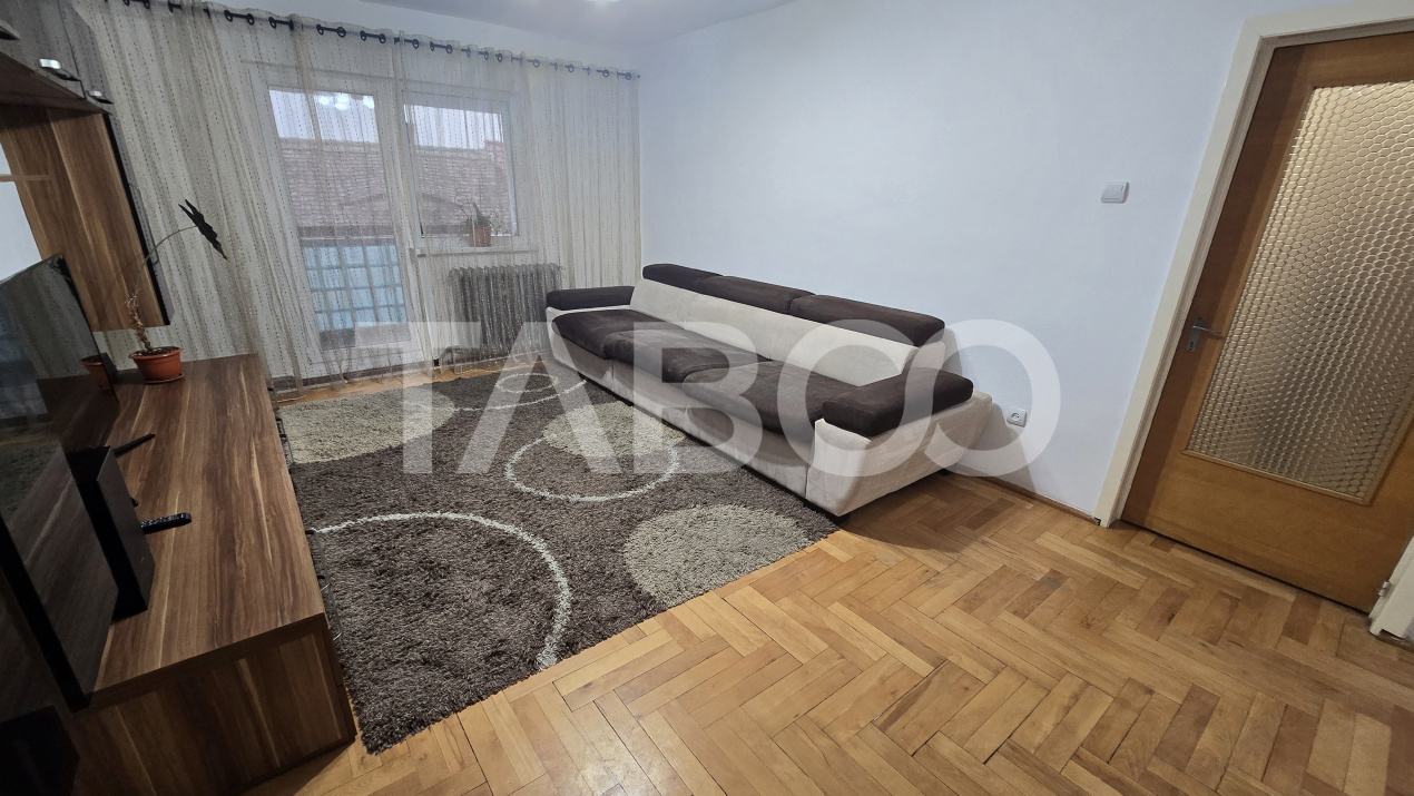 Apartament de inchiriat Central 3 camere balcon 2 bai mobilat utilat