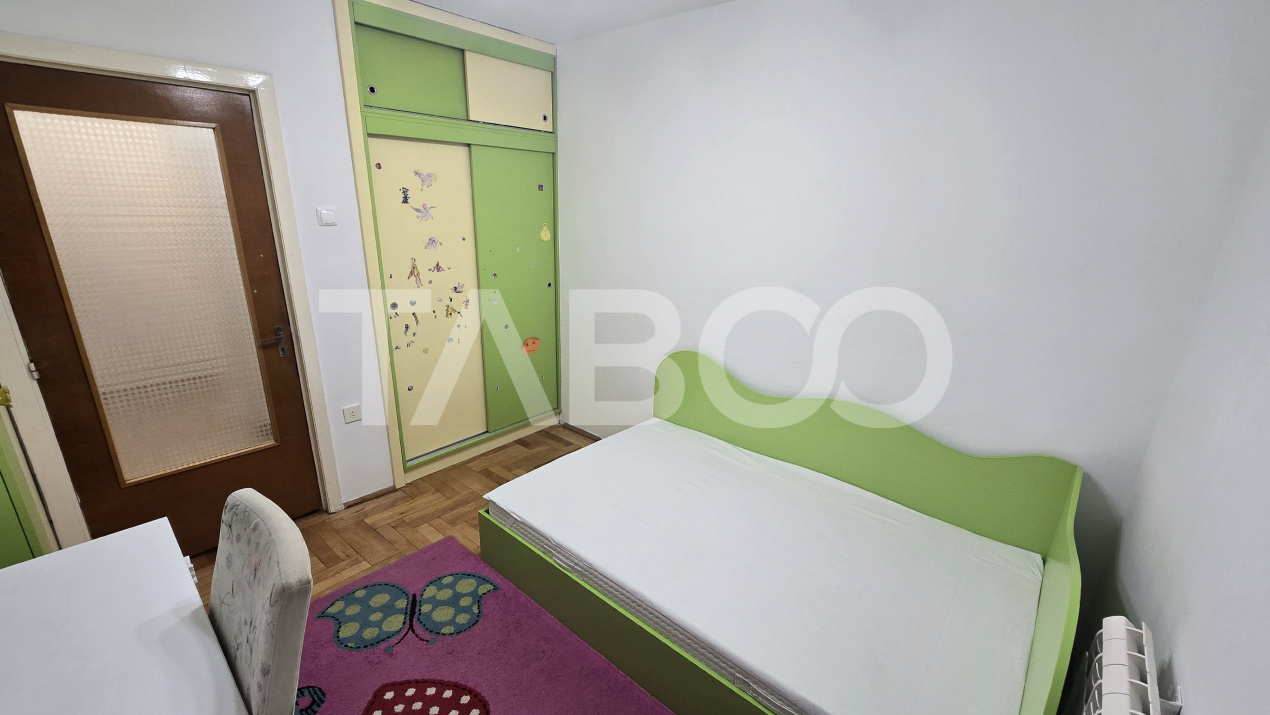 Apartament de inchiriat Central 3 camere balcon 2 bai mobilat utilat