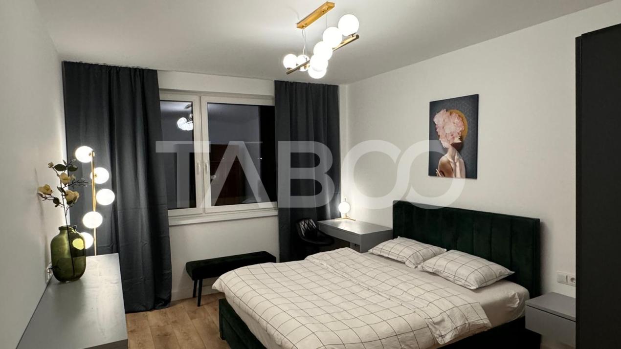 Apartament de lux 2 camere 63 mp si balcon complet mobilat si utilat in Sebes - Transilvania