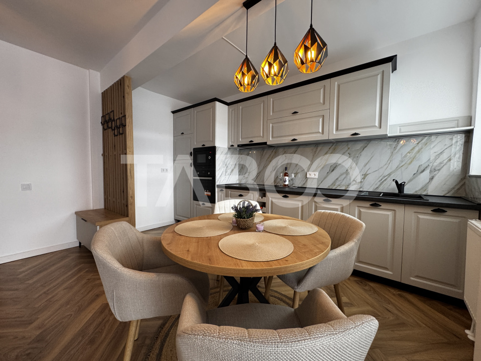 Apartament de lux cu 2 camere 60 mpu plus balcon etaj 3 Rahovei Sibiu