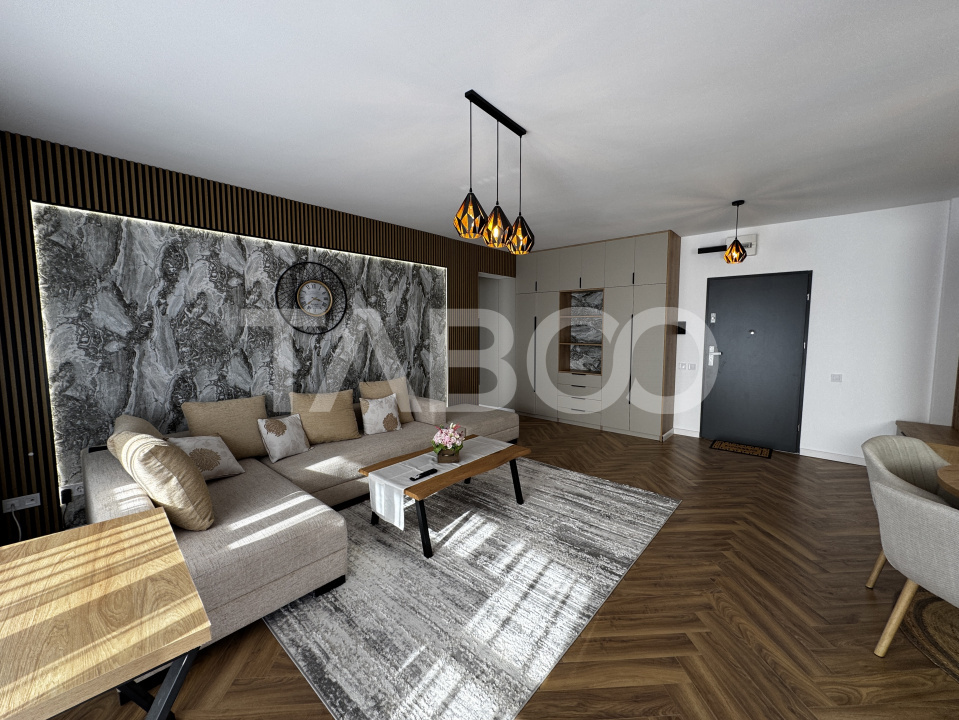 Apartament de lux cu 2 camere 60 mpu plus balcon etaj 3 Rahovei Sibiu