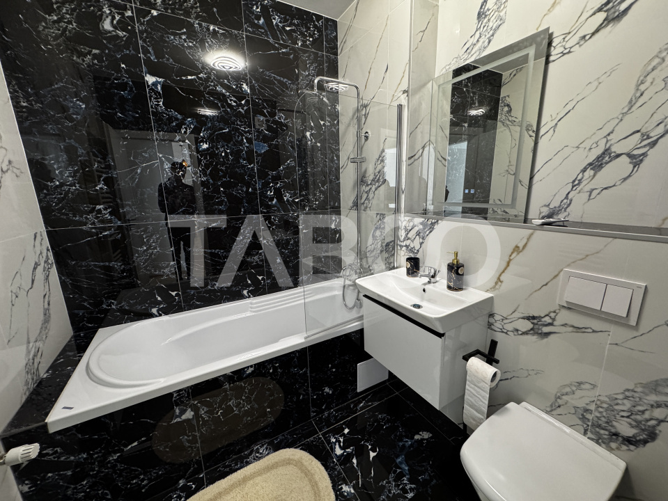 Apartament de lux cu 2 camere 60 mpu plus balcon etaj 3 Rahovei Sibiu