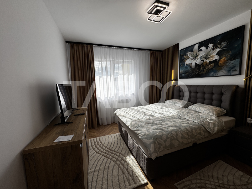 Apartament de lux cu 2 camere 60 mpu plus balcon etaj 3 Rahovei Sibiu