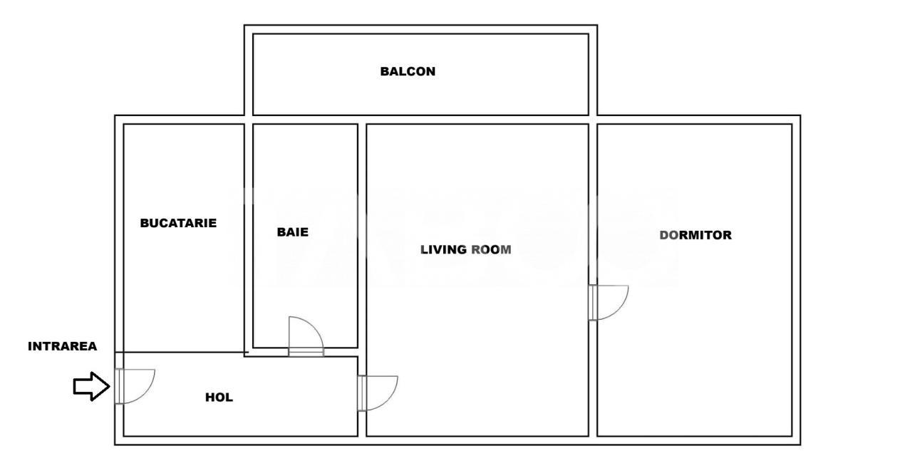 Apartament de vanzare 2 camere balcon Mihai Viteazul etaj 4