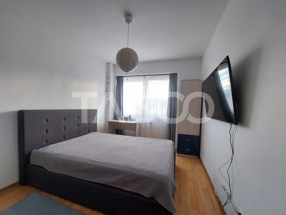 Apartament de vanzare 2 camere balcon parcare mobilat utilat Terezian in Sibiu - Daliei