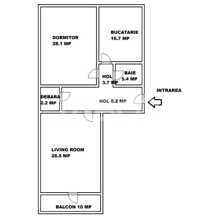 Apartament de vanzare 2 camere balcon parcare Terezian bloc nou