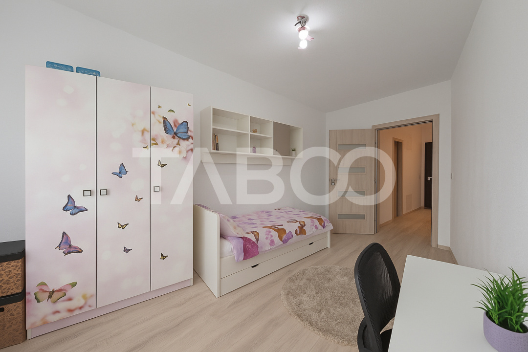 Apartament de vanzare 3 camere 2 bai balcon parcare intrare Selimbar