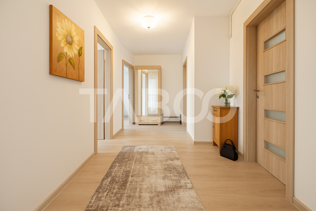 Apartament de vanzare 3 camere 2 bai balcon parcare intrare Selimbar