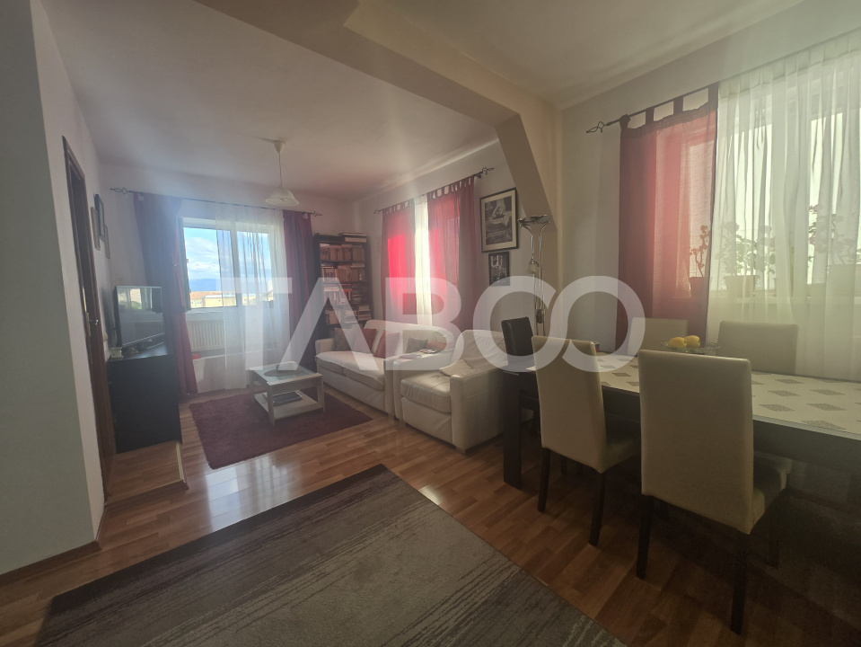 Apartament de vanzare 3 camere 77mp 2 bai si balcon Vasile Aaron Sibiu