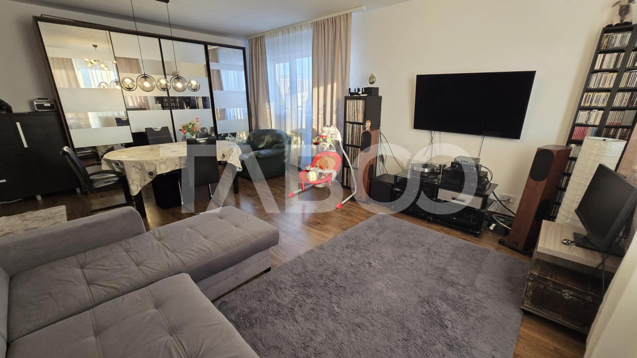 Apartament de vanzare 3 camere 93mp 2 bai balcon si lift Rahovei Sibiu