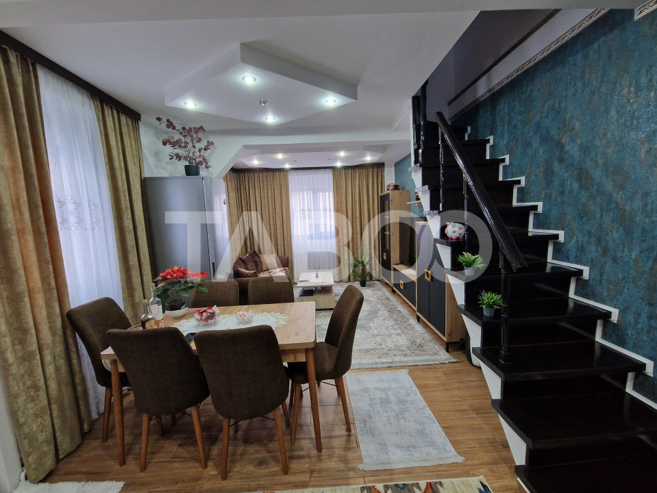 Apartament de vanzare 3 camere balcon mobilat totul nou Mihai Viteazul in Sibiu - Haiducului