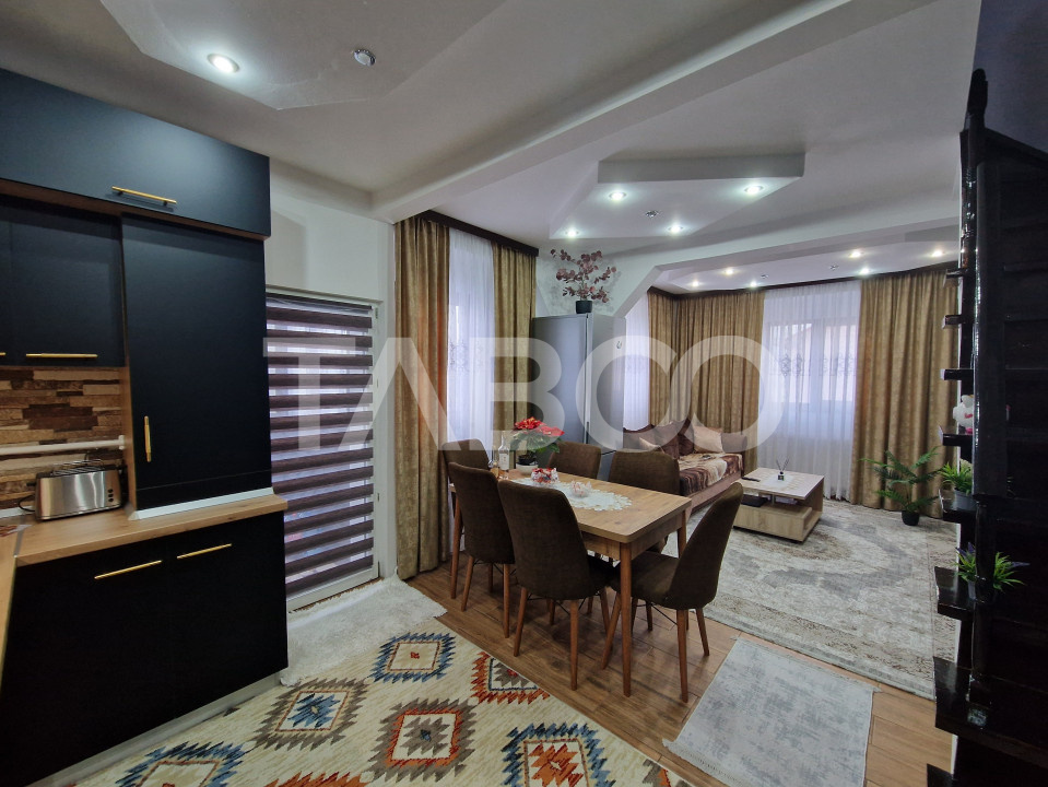 Apartament de vanzare 3 camere balcon mobilat totul nou Mihai Viteazul