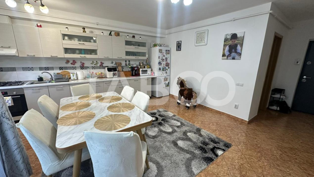Apartament de vanzare 3 camere mobilat utilat Selimbar Sibiu 