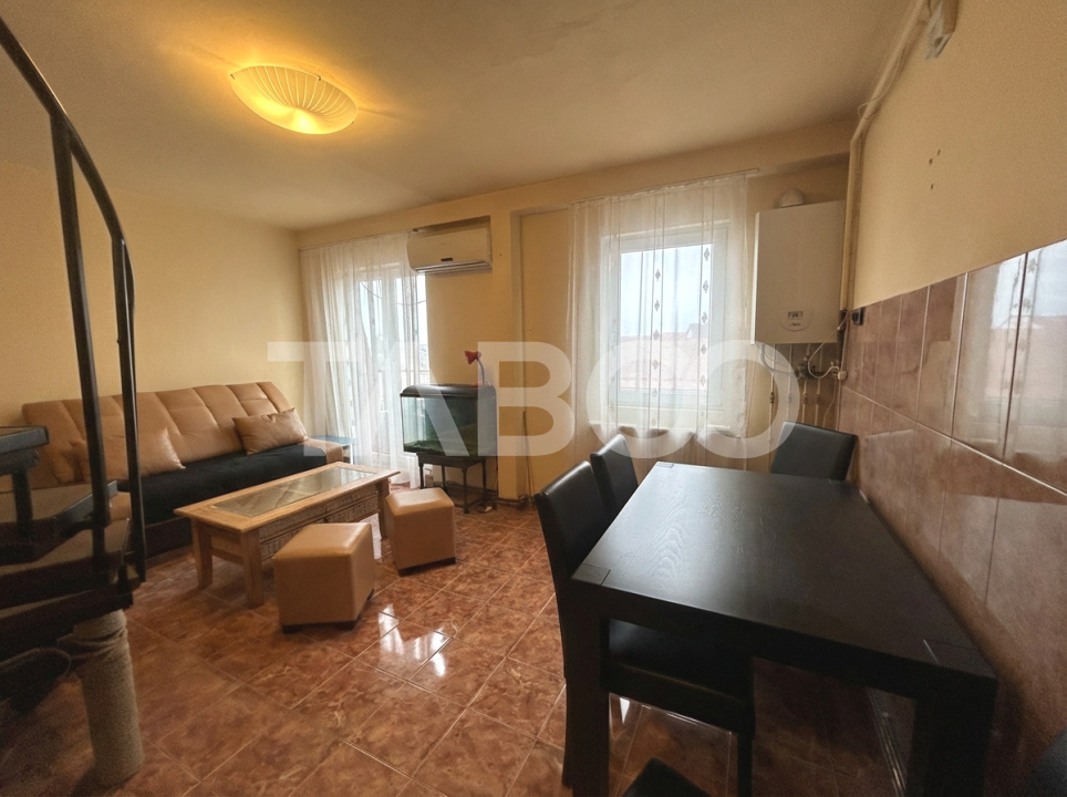 Apartament de vanzare 3 camere mobilate utilate si 2 bai zona Terezian in Sibiu - Cameliei
