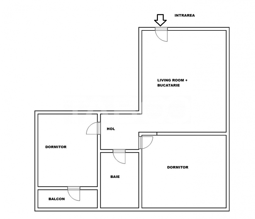 Apartament de vanzare 3 camere si balcon Arhitectilor etaj 2